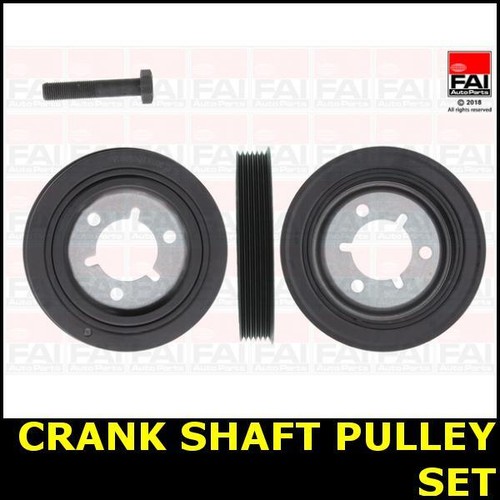 Crank shaft pulley set fits - crank,