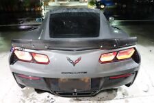 4 PCS Z06 STYLE CARBON REAR TRUNK WING SPOILER FOR CHEVROLET CORVETTE C7