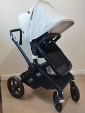 Bugaboo Fox 2 Pushchair with Carrycot and Rain Cover, Cream Cover