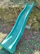 Childrens Garden Wave Slide 3m, green, sturdy, good used condition, collection