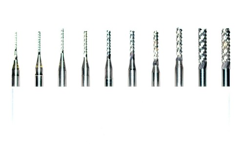 10pcs set 175mm - 0.8-3.175mm, carbide