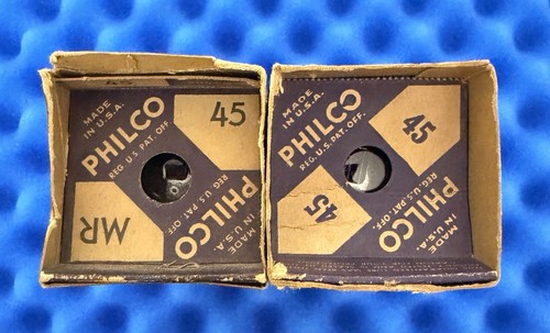 Two new philco type tubes - new,