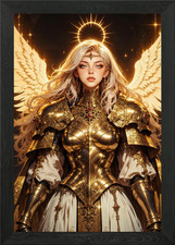 Golden Angel Warrior with Halo