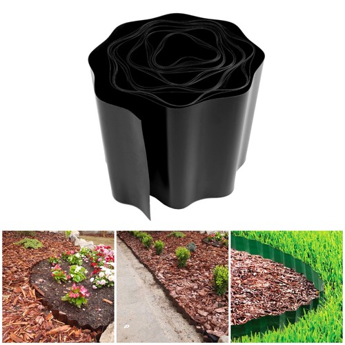 Black flexible plastic garden - plastic,