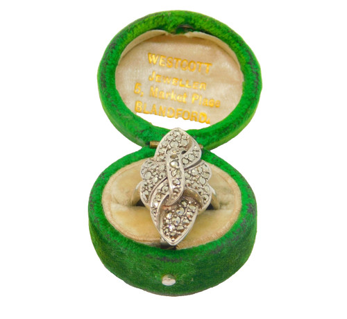 Sterling silver marcasite - silver,