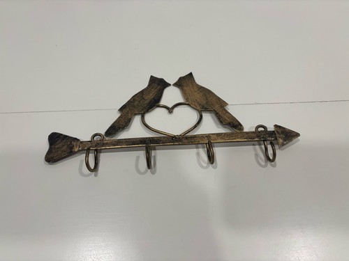 Rustic metal birds heart - metal,