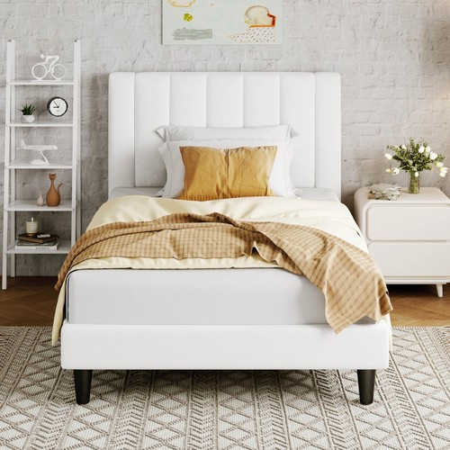 Twin bed frame velvet - bed, frame/velvet