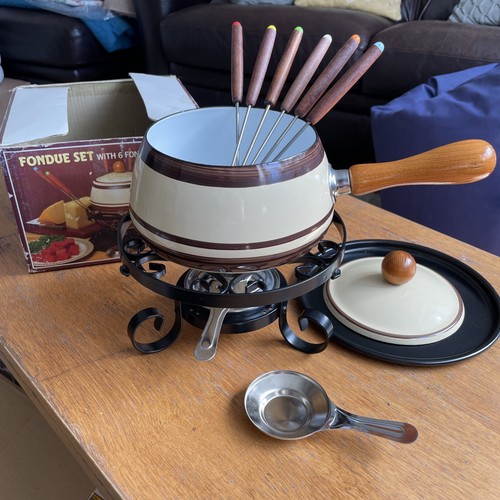 Vintage retro fondue - fondue, with