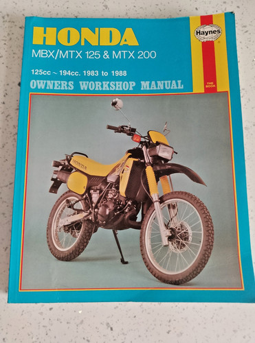 Honda mbx mtx 125 200 - honda, haynes