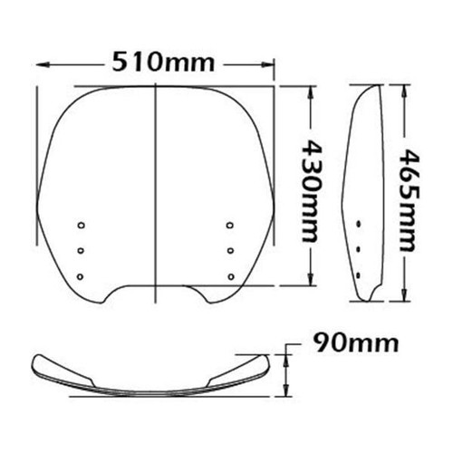 Isotta transparent windscreen