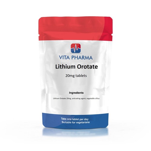 Lithium orotate 20mg tablets - 20mg, |