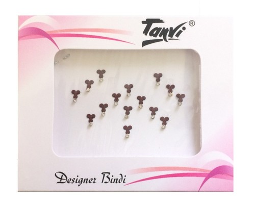 Maroon round diamante bindi - maroon,