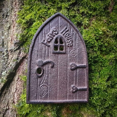 Cast iron fairy door - cast-iron,