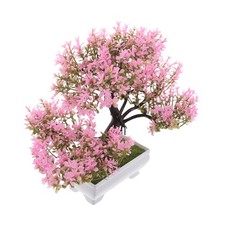  Artificial Tree Simulation Plant Plastic Bonsai Small Flower Potted Plants