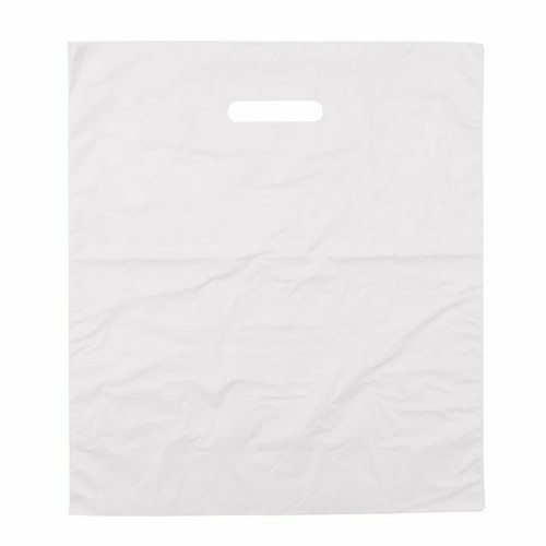 White strong plastic carrier - strong,