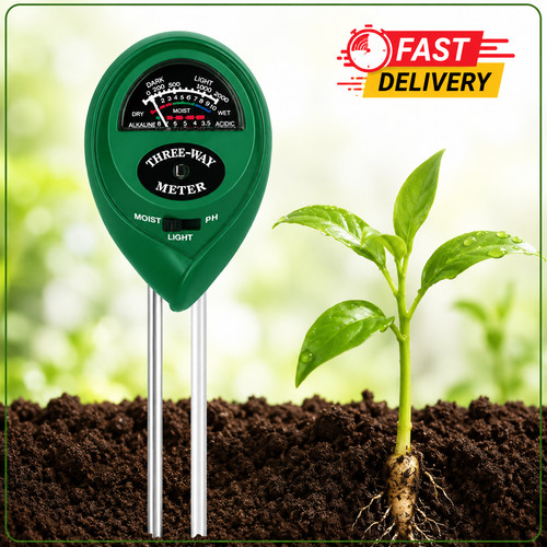 Soil ph tester moisture - 3-in-1,