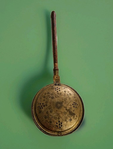 Antique 18th century brass bed - brass,