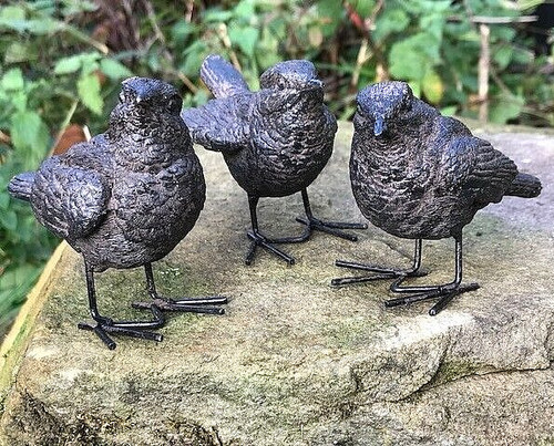 Wren bird ornaments bronze - bird, 3