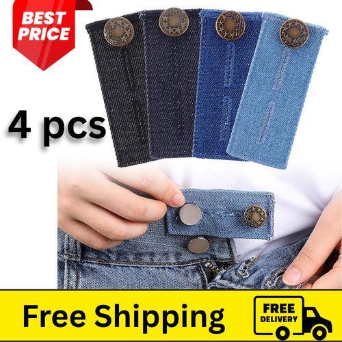 4pcs denim waist extender - denim,