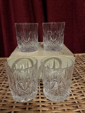 GALWAY IRISH CRYSTAL Set of 4 Irish Lead Crystal Glasses ,Original Box Vintage