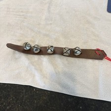 Vtg Jingle Bells on leather