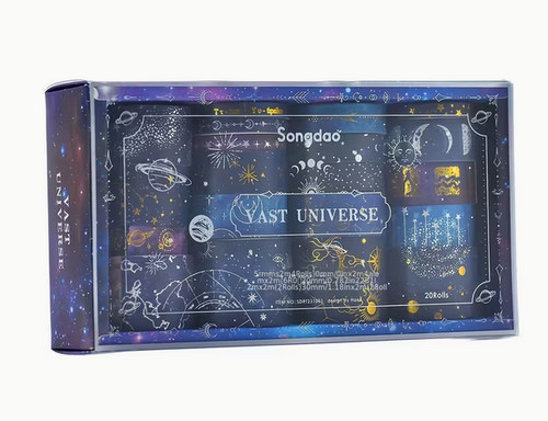 Foil washi tape set - foil, galaxy