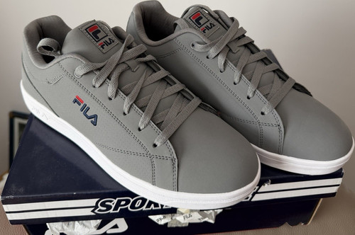 Fila grey synthetic low top - fila,