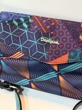DESIGUAL Canvas Fold Over Bag  Crossbody or Clutch / Free Delivery inpost