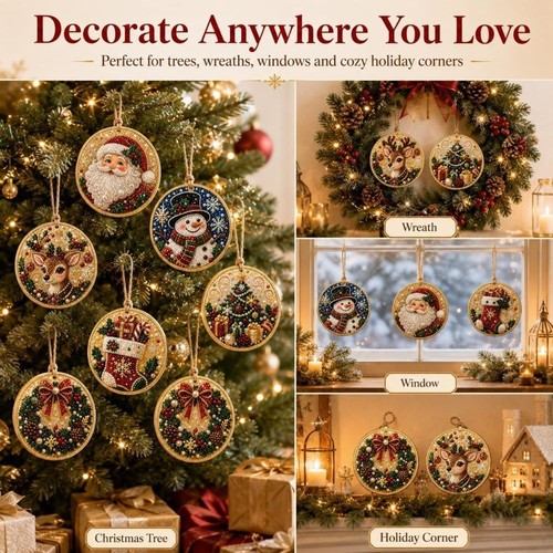 6pcs diy christmas - 6pcs, diamond