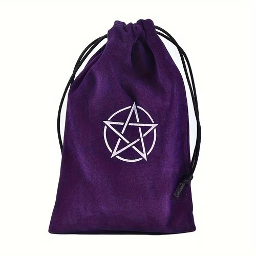 Pentacle tarot card bag purple - tarot,