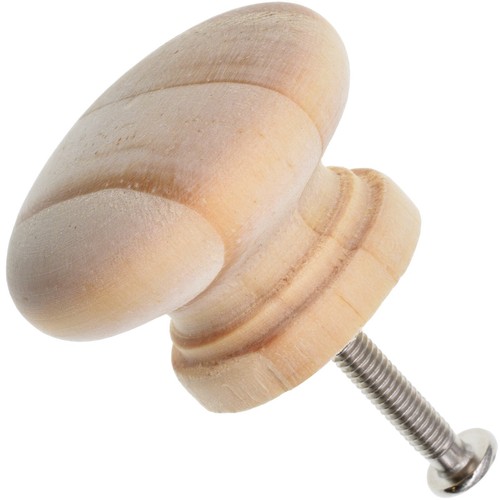 35mm pine wooden knobs with - 35mm,
