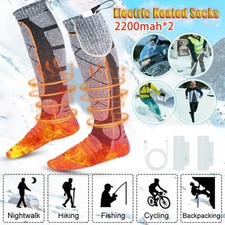 Winter Electric Heated Socks Rechargeable Battery Warm Socks Foot Warmer Outdoor