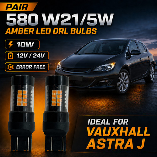 Pair 580 w21 led amber - pair,
