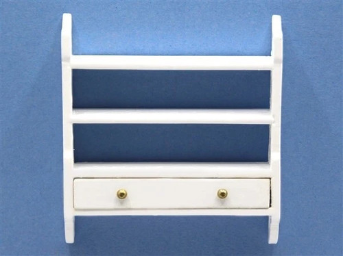 Dolls house shelves white - dolls,