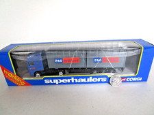 CORGI SUPERHAULERS TY87004 DAF 95 SKELETAL TRAILER P&O NEDLLOYD