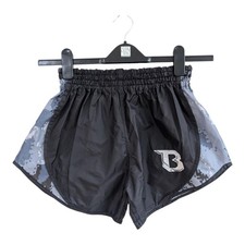 Booster Fight Gear Camo Muay Thai Shorts Black & Grey Size Small