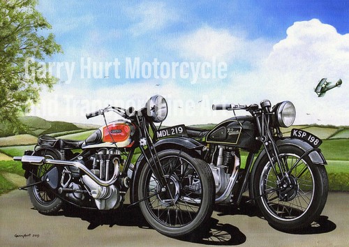 Ariel red hunter velocette - /,