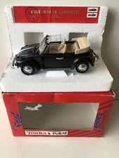 Tonka Polistil 1/25 VW Cabriolet Model Car In Box - Black