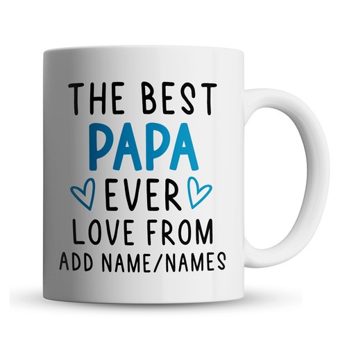 Personalised best papa - personalised,