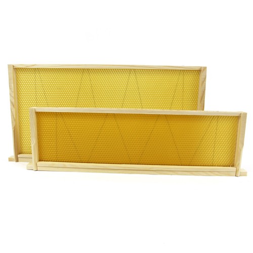 Langstroth beehive wired wax - langstroth,