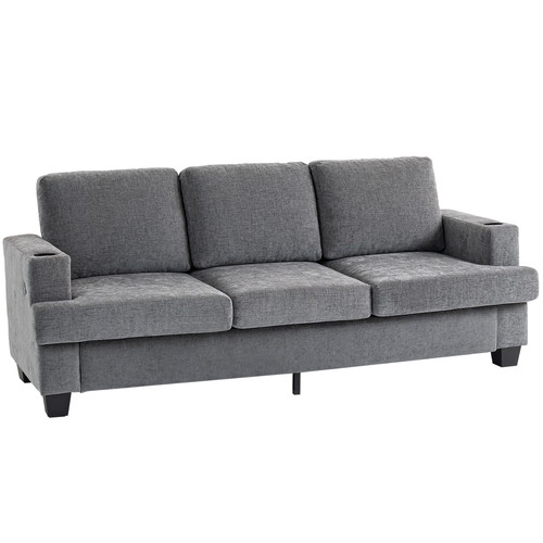 Homcom seater sofa fabric - seater,