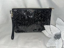 Victoria’s Secret Black Large Lace Pouch Make Up Toiletries Clutch Bag - BNWOT