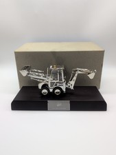 Rare Britains 40573 Silver Plated JCB 1CX Skid Steer Loader 1:32