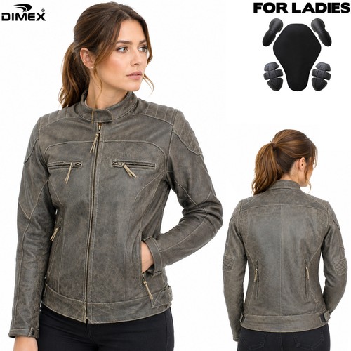 Women ladies motorcycle brown - ladies,