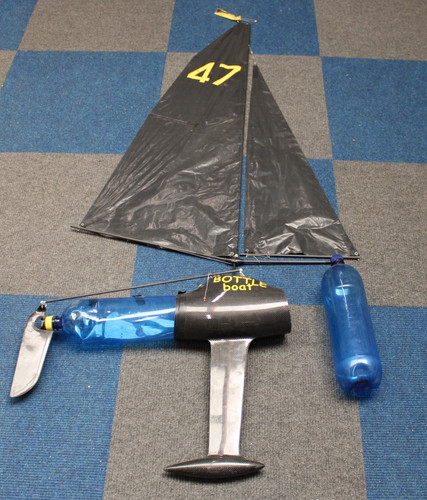 Bottle boat yacht - rc,