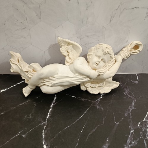 Large cherub angel - angel, plaster