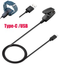 For Garmin vivomove Trend/Lily2 Watch Charger Charging Clip USB/type Data Cable