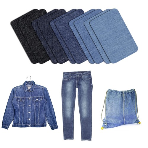 Pcs denim patches for jeans - denim,