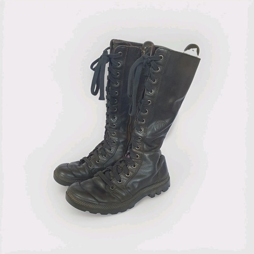 Palladium parade black leather - palladium,