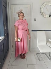 Kevan Jon Didi Drape Size 5 In Melon Pop Colour